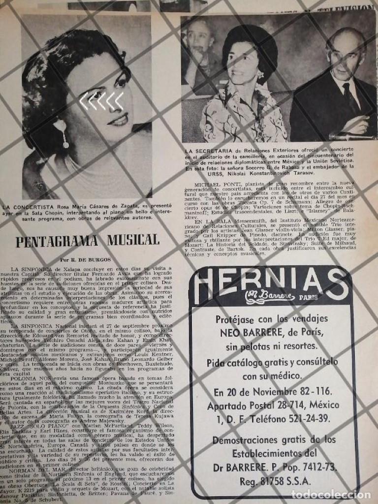 Collectionnisme d'affiches: AFICHE RETRO PIANISTA ROSA MARIA CASARES DOMINGUEZ Y MAS