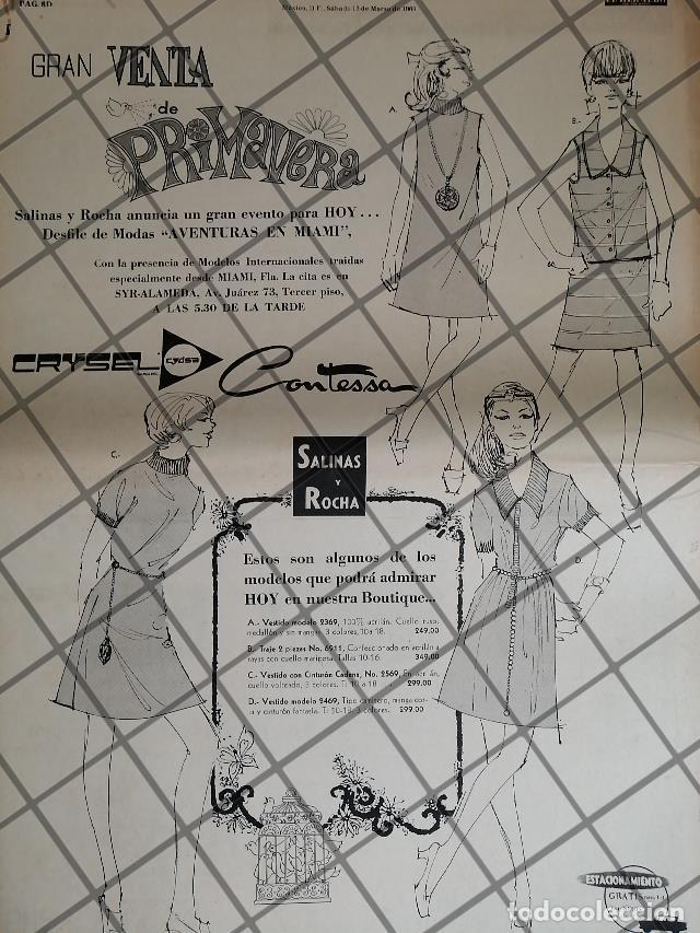 Collectionnisme d'affiches: PUBLICIDAD RETRO TIENDA SALINAS Y ROCHA 1969 /11