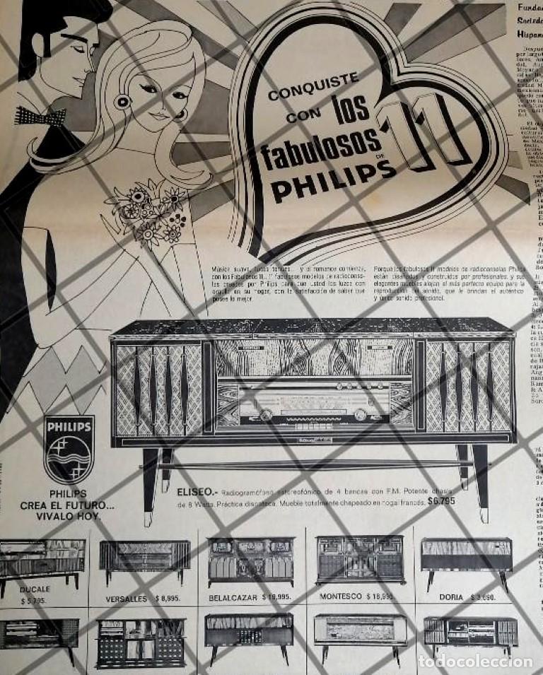 Collectionnisme d'affiches: CARTEL PUBLICITARIO RETRO CONSOLAS PHILIPS 1969 / 17