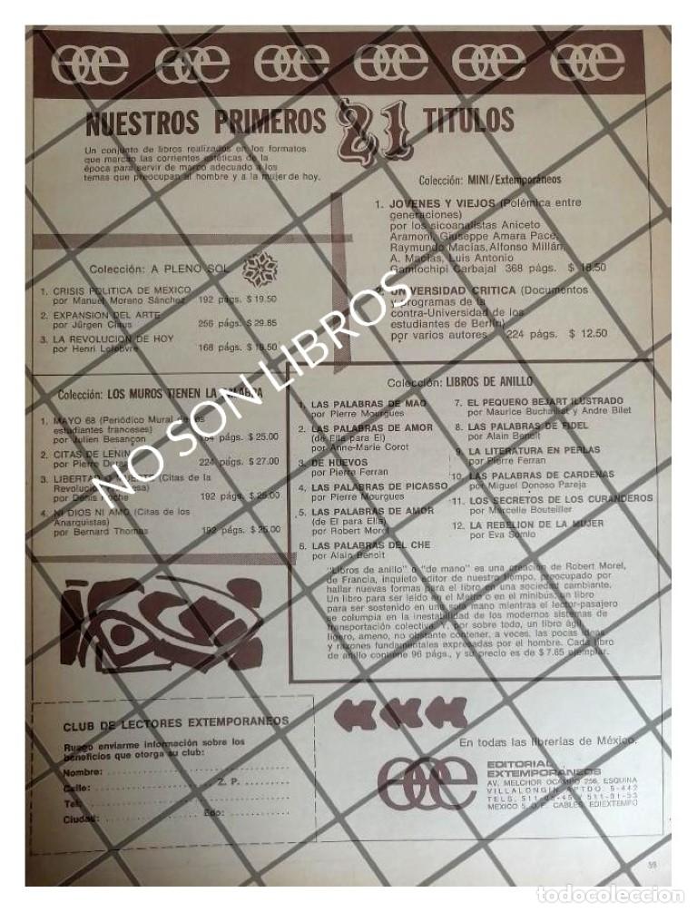 Collectionnisme d'affiches: CARTEL PUBLICITARIO RETRO EDITORIAL EXTEMPORANEOS 1971 4