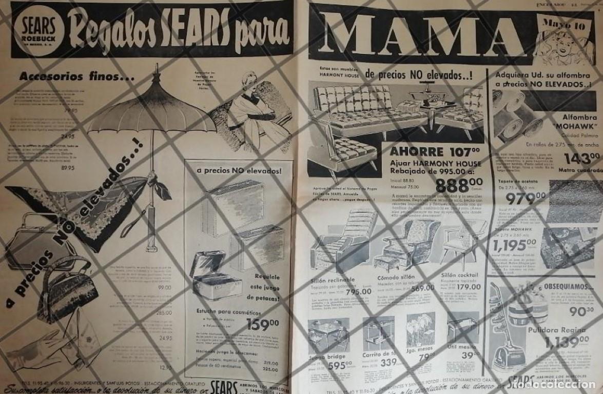 Collectionnisme d'affiches: PUBLICIDAD RETRO. TIENDA SEARS 1954 TAM. D. POSTER /20