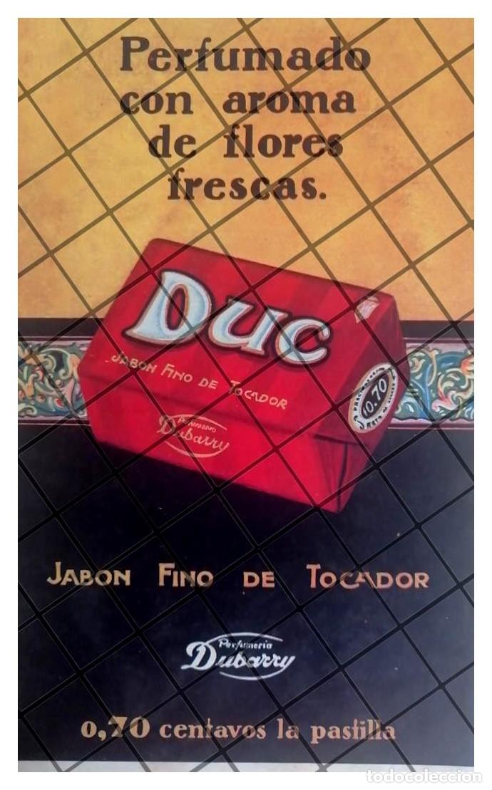 Collectionnisme d'affiches: CARTEL PUBLICITARIO ANTIGUO JABON DUBARRY DUC 1928