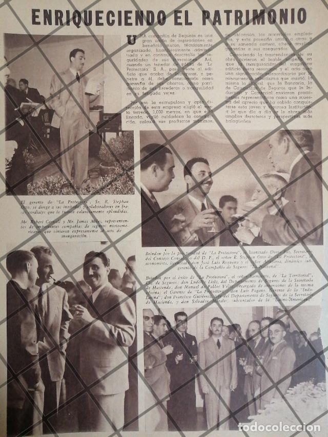 Collectionnisme d'affiches: AFICHE RETRO DIRECTIVOS. ASEGURADORA LA PROTECTORA S.A 1941