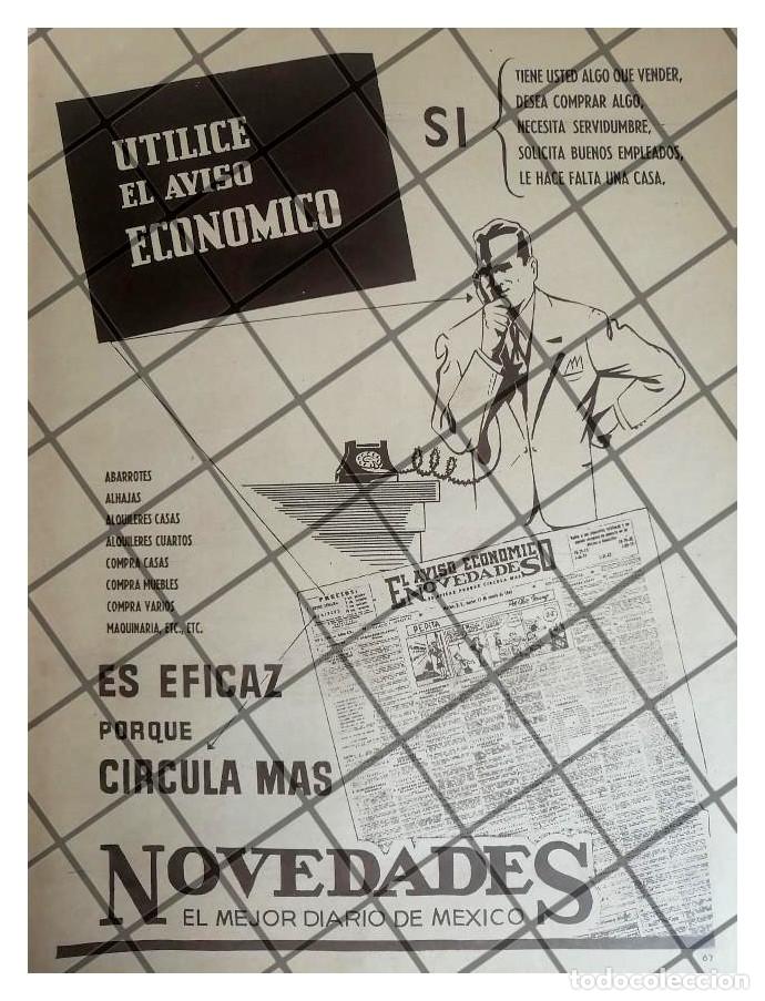 Collectionnisme d'affiches: CARTEL PUBLICITARIO RETRO. EL DIARIO NOVEDADES 1944