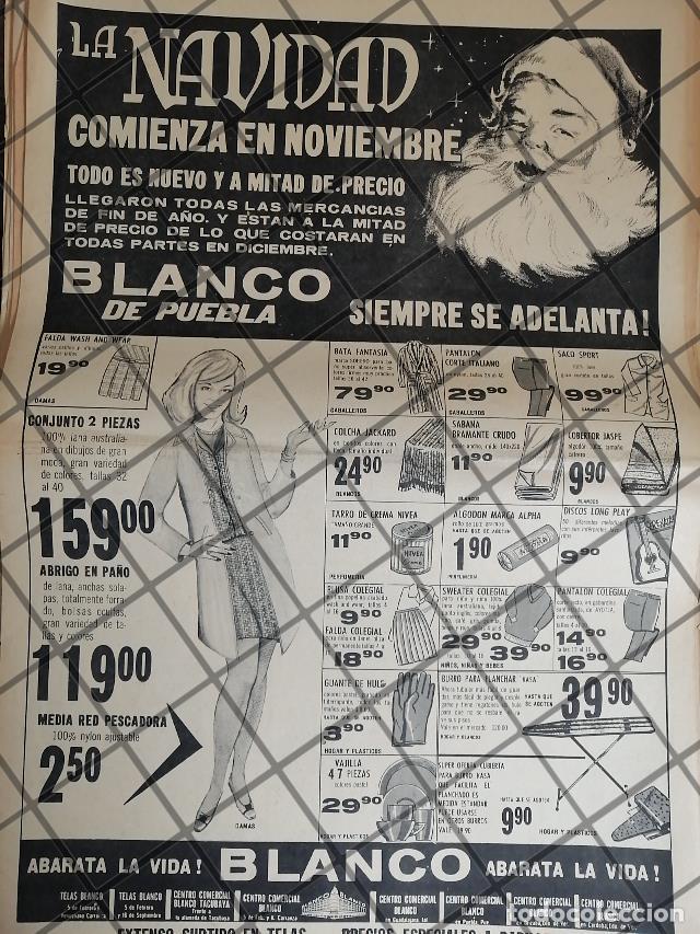 Collectionnisme d'affiches: PUBLICIDAD ANTIGUA TIENDA BLANCO DE PUEBLA 1967 /5