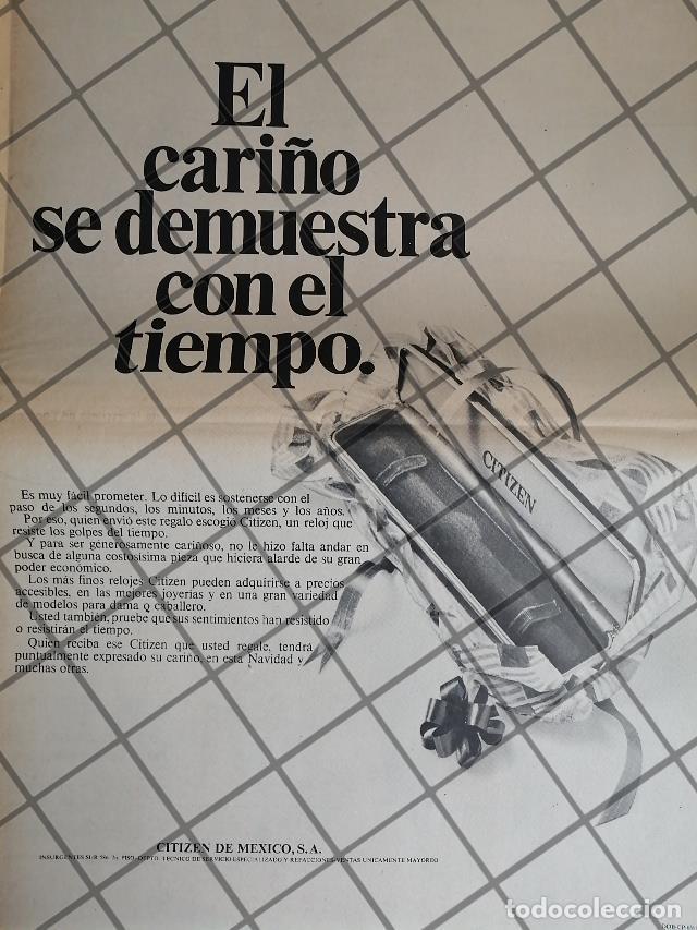 Collectionnisme d'affiches: PUBLICIDAD RETRO CITIZEN DE MEXICO S.A 1969 T. POSTER