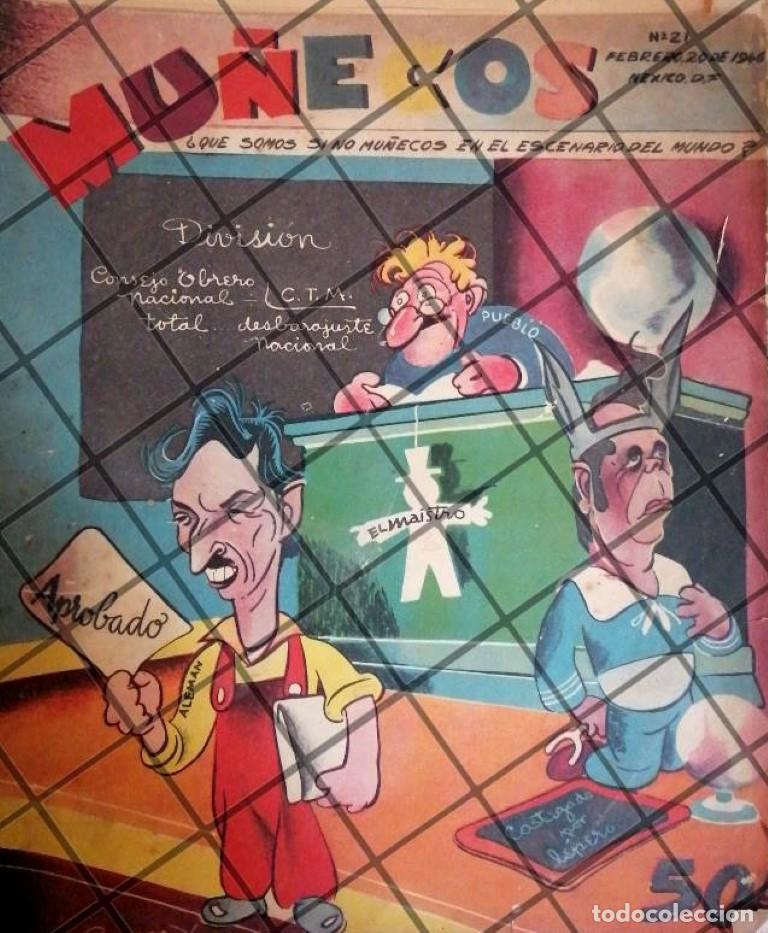 Coleccionismo de carteles: CARICATURA ANTIGUA. MIGUEL ALEMAN, POR CALOCA VALLE 1946