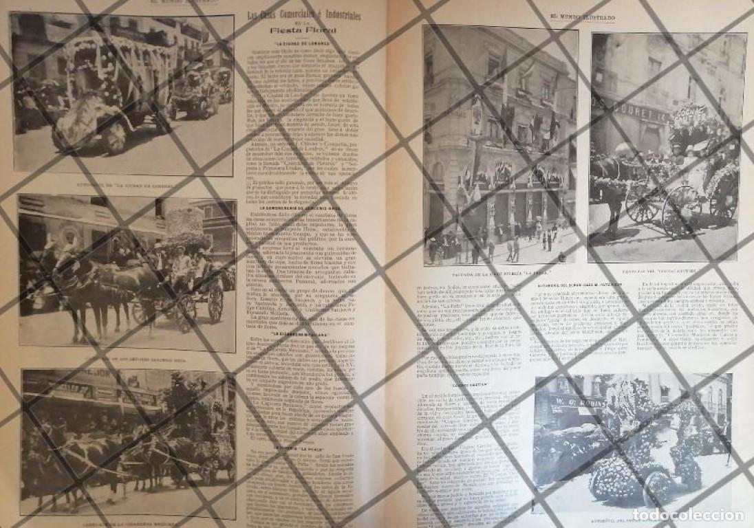 Coleccionismo de carteles: AFICHE ANTIGUO EMPRESAS EN LAS FIESTAS FLORALES 1906