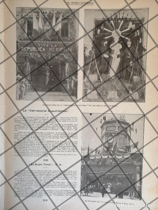 Coleccionismo de carteles: AFICHE ANTIGUO CERVECERIA CUAUHTEMOC Y EL BUEN TONO 1906