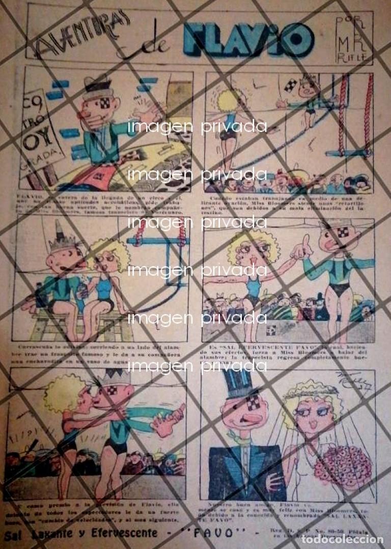 Coleccionismo de carteles: TIRA COMICA ANTIGUA. AVENTURAS DE FLAVIO 1934 MR. RIFLE