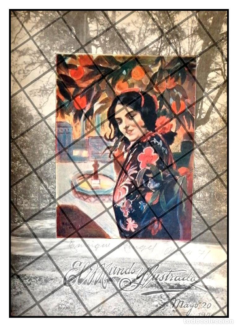 Coleccionismo de carteles: PORTADA ANTIGUA ARTISTICA 1906 DE RAFAEL LILLO - DAMA