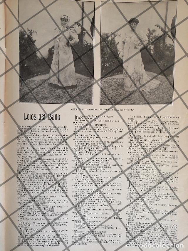 Coleccionismo de carteles: AFICHE ANTIGUO ACTRIZ VIRGINIA FABREGAS. LA OBRA NUNCA 1906