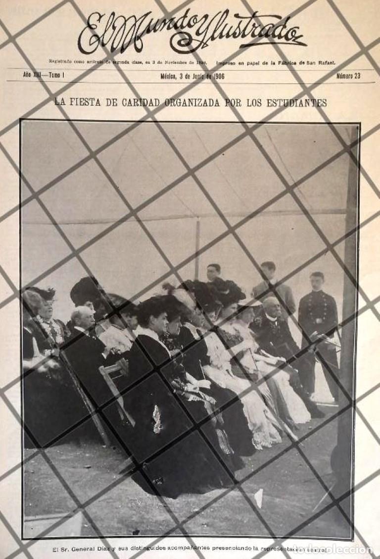 Coleccionismo de carteles: PORTADA ANTIGUA PORFIRIO DIAZ EN EL TEATRO 1906