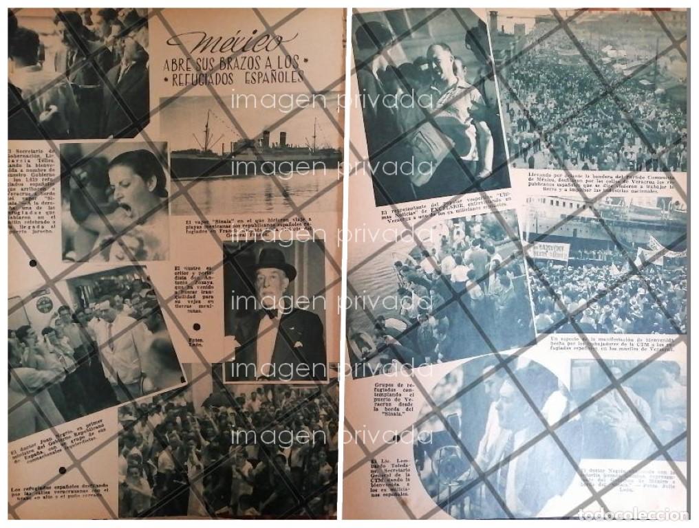 Collectionnisme d'affiches: AFICHE RETRO BIENVENIDA A LOS REFUGIADOS ESPA&Ntilde;OLES 1936