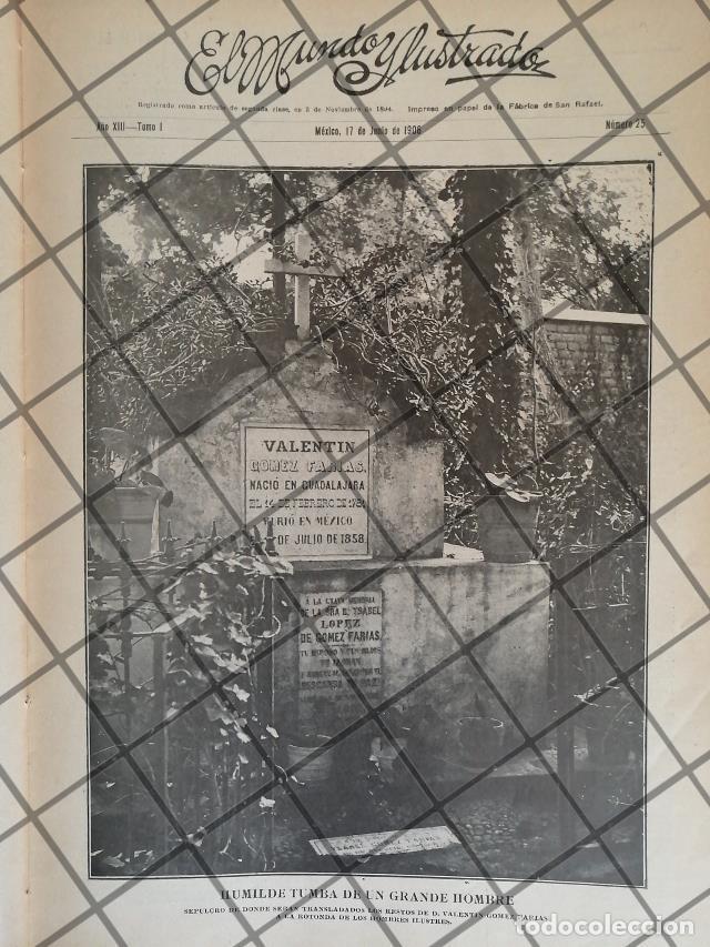 Collectionnisme d'affiches: PORTADA ANTIGUA 1906 TUMBA DE VALENTIN GOMEZ FARIAS