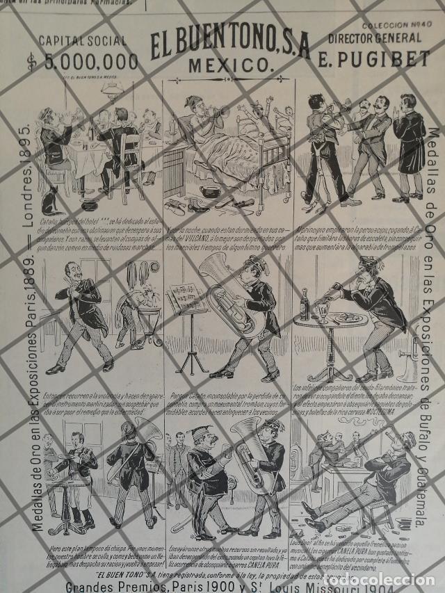 Collectionnisme d'affiches: TIRA COMICA ANTIGUA CIGARRERA EL BUEN TONO 1906 /34