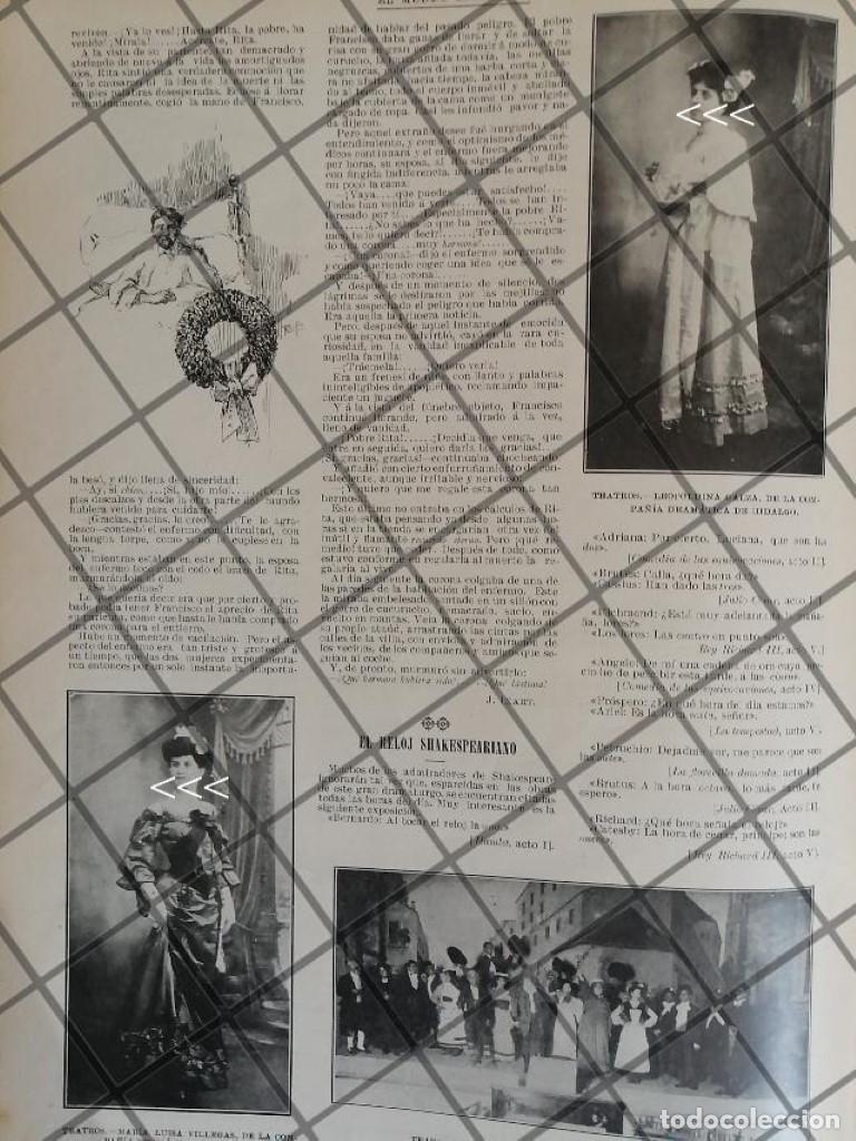 Collectionnisme d'affiches: AFICHE ANTIGUO LEOPOLDINA GARZA Y MARIA LUISA VILLEGAS 1906