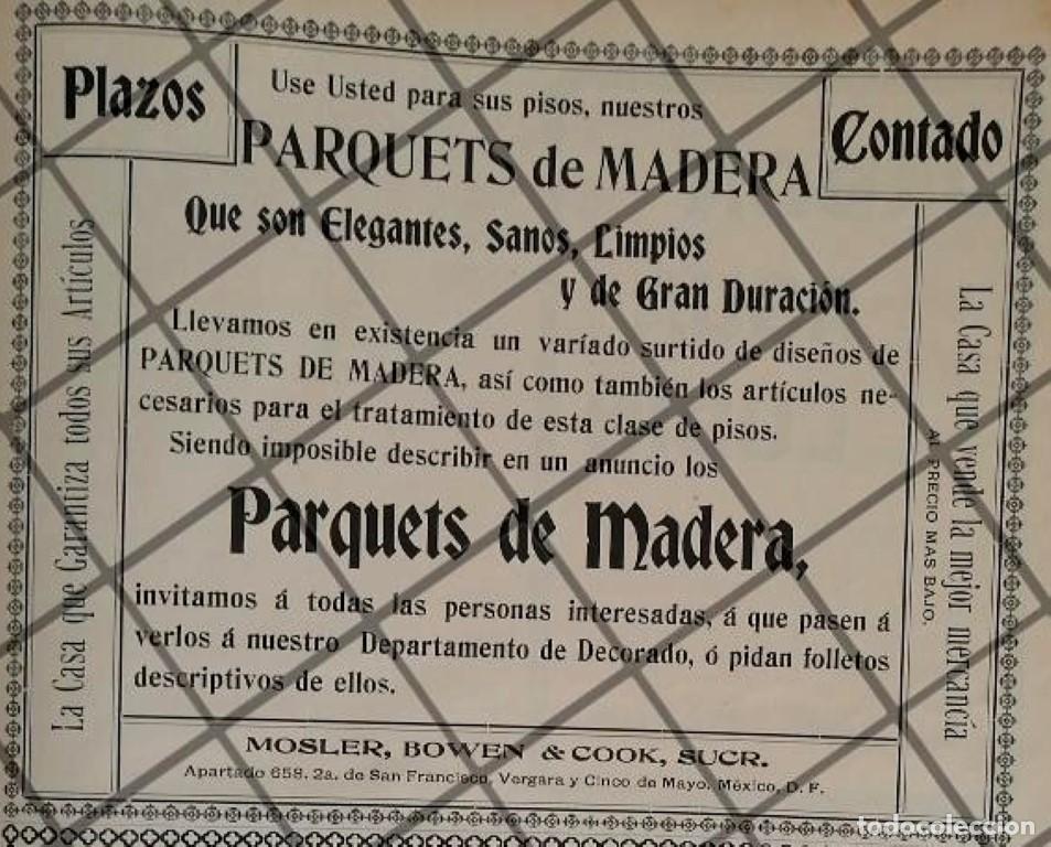 Collectionnisme d'affiches: CARTEL PUBLICITARIO ANTIGUO TIENDA MOSLER BOWEN 1906 /11