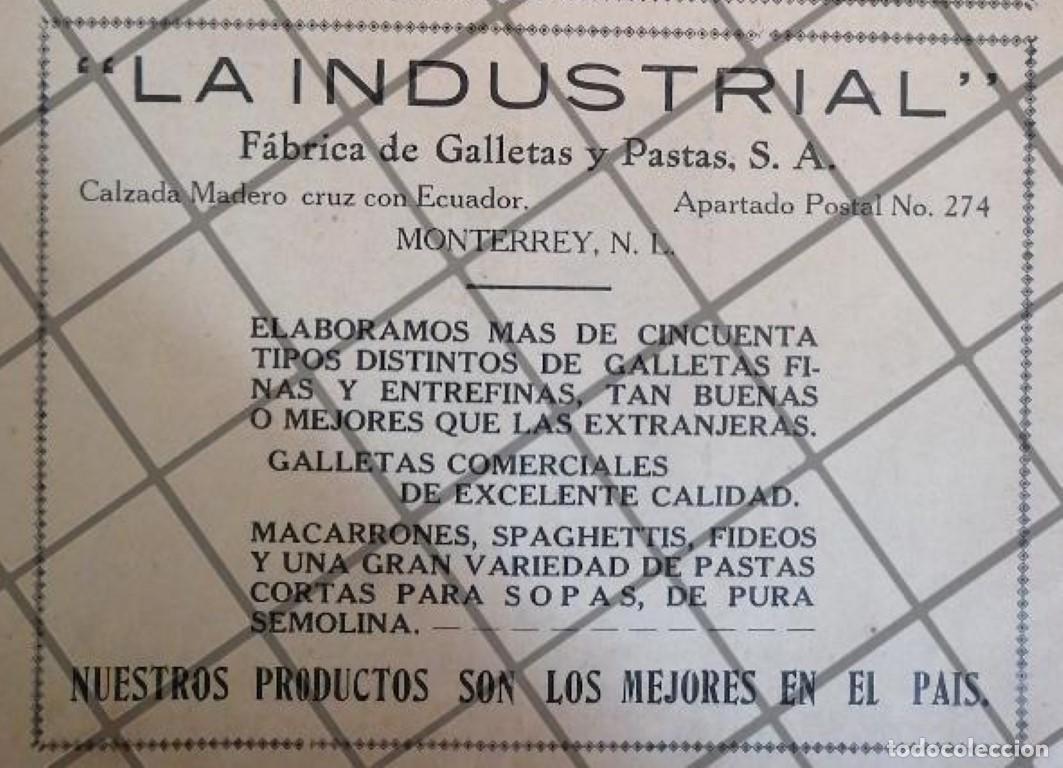 Collectionnisme d'affiches: AFICHE ANTIGUO GALLETAS LA INDUSTRIAL / MONTERREY 1929