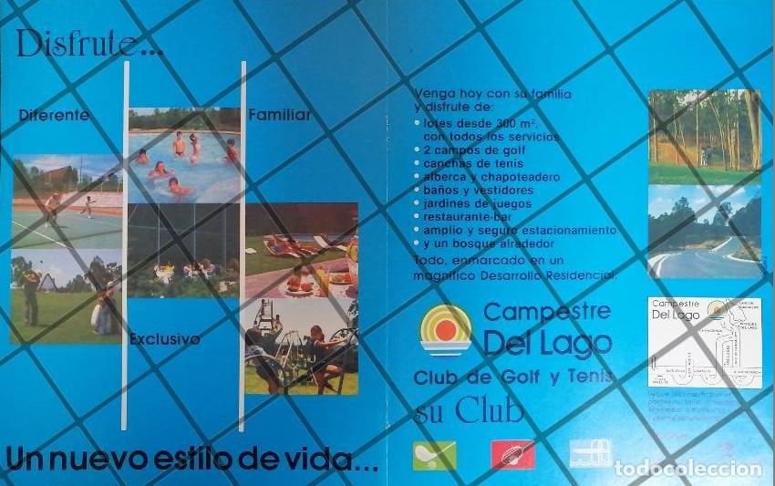 Collectionnisme d'affiches: AFICHE RETRO CLUB CAMPESTRE DEL LAGO MONTERREY 80s /POSTER
