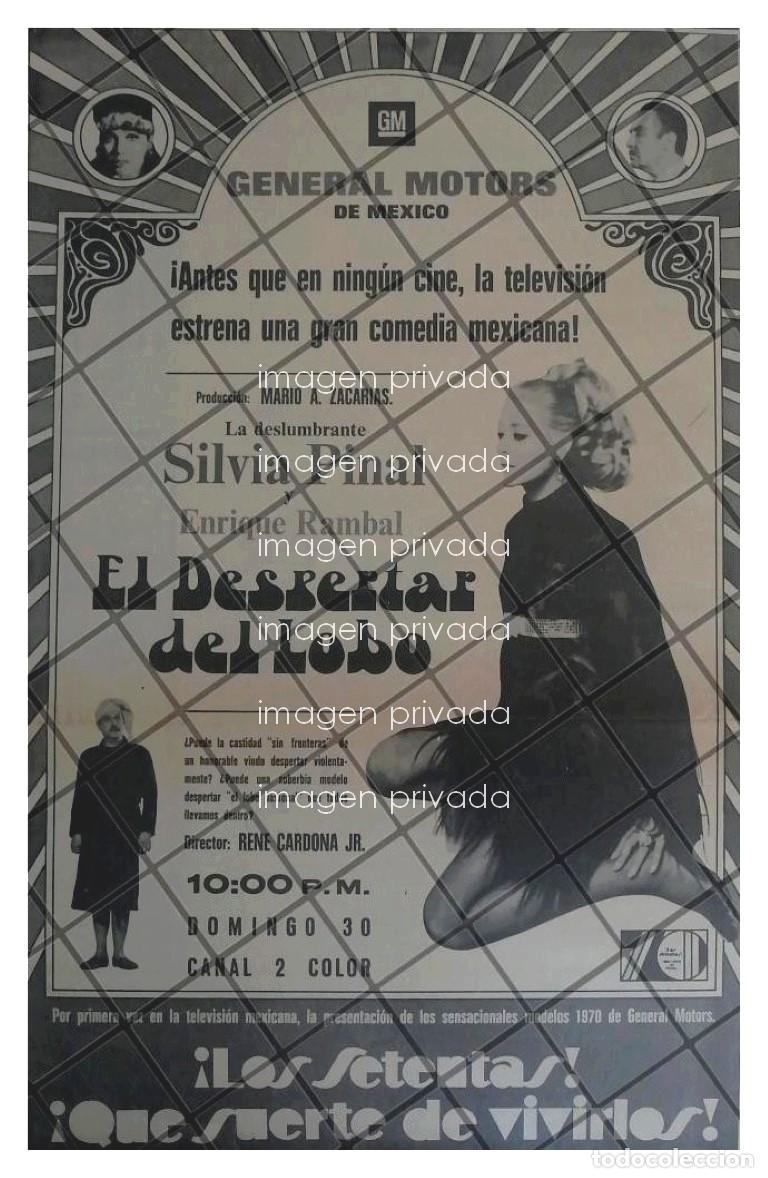 Collectionnisme d'affiches: PUBLICIDAD RETRO PRE PELICULA, EL DESPERTAR DEL LOBO 1969