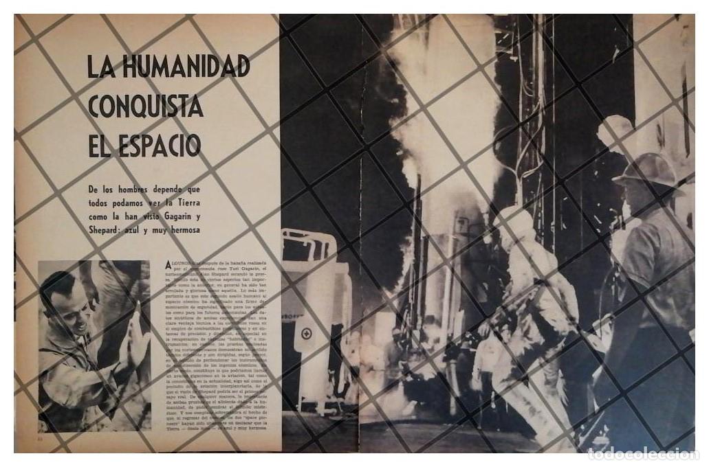 Collectionnisme d'affiches: AFICHE RETRO YURI GAGARIN PRIMER HOMBRE EN EL ESPACIO 1961