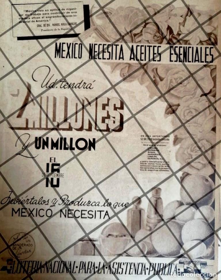 Collectionnisme d'affiches: PUBLICIDAD ANTIGUA PATRIOTICA LOTERIA NACIONAL 1940 /202