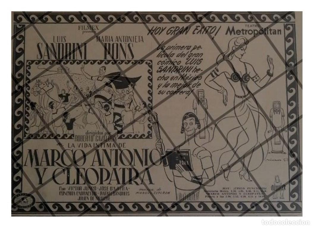 Collectionnisme d'affiches: AFICHE RETRO PELICULA MARCO ANTONIO Y CLEOPATRA 1947 5