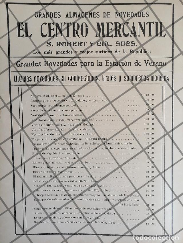 Collectionnisme d'affiches: CARTEL ANTIGUO TIENDA EL CENTRO MERCANTIL 1911 -38