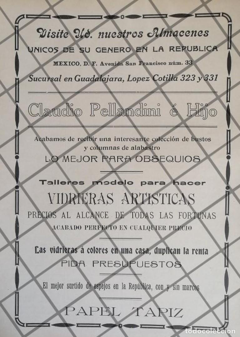 Collectionnisme d'affiches: PUBLICIDAD ANTIGUA TIENDA CASA CLAUDIO PELLANDINI 1911 38