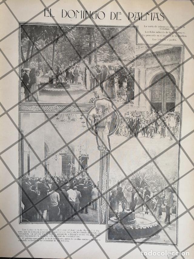 Collectionnisme d'affiches: AFICHE ANTIGUO DOMINGO DE PALMAS EN CATEDRAL 1911