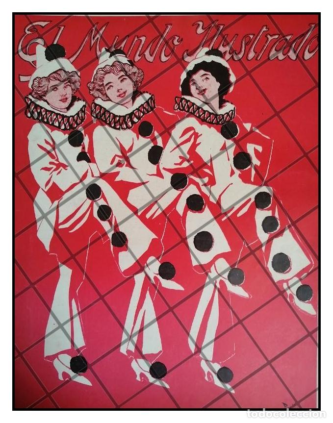 Collectionnisme d'affiches: PORTADA ANTIGUA ARTISTICA 1911 DE RAFAEL LILLO, ARLEQUINES