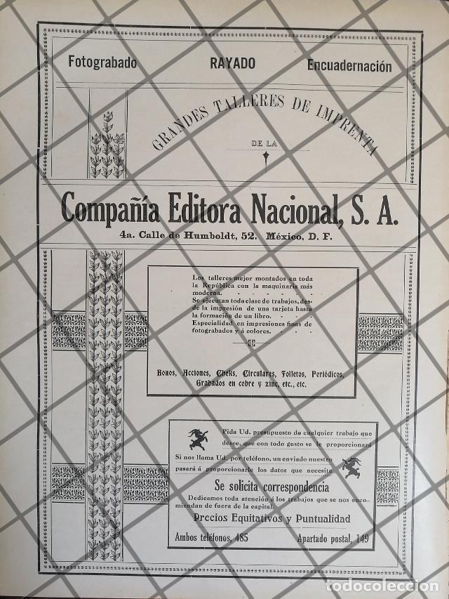 Collectionnisme d'affiches: CARTEL ANTIGUO IMPRENTA CIA EDITORA NACIONAL S.A 1911 RARO