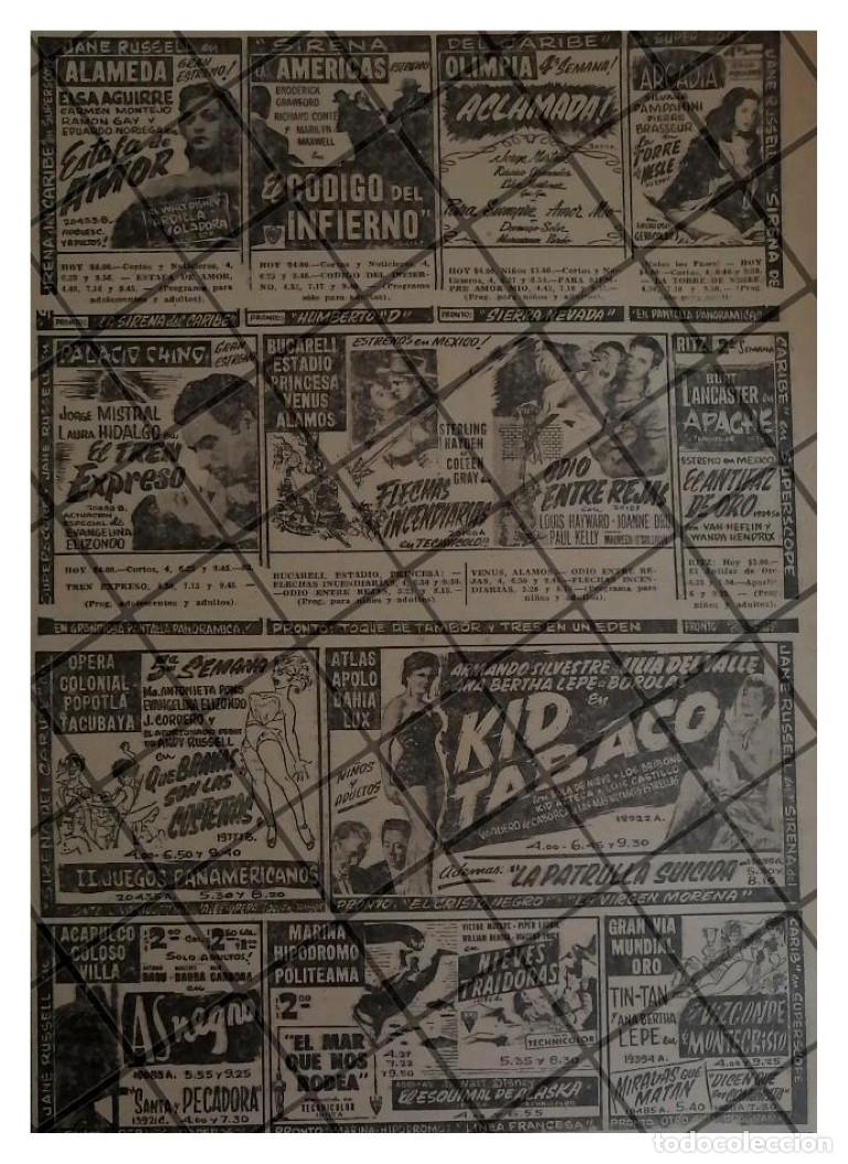 Collectionnisme d'affiches: CARTELERA DE CINE RETRO JULIO 1955
