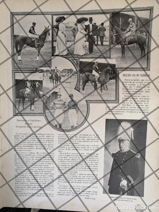 Collectionnisme d'affiches: AFICHE ANTIGUO CARRERAS HIPICAS. JOCKEY CLUB 1911