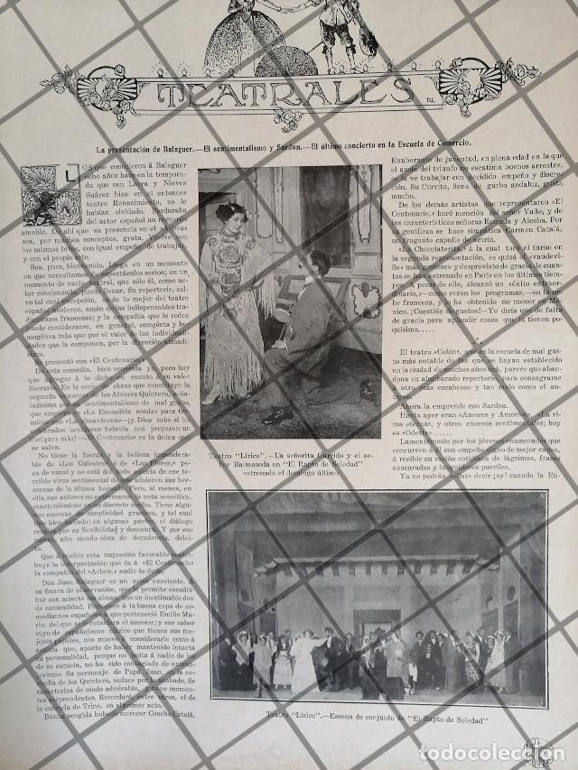 Collectionnisme d'affiches: AFICHE ANTIGUO AMPARO GARRIDO Y OTROS. TEATRO LIRICO 1911