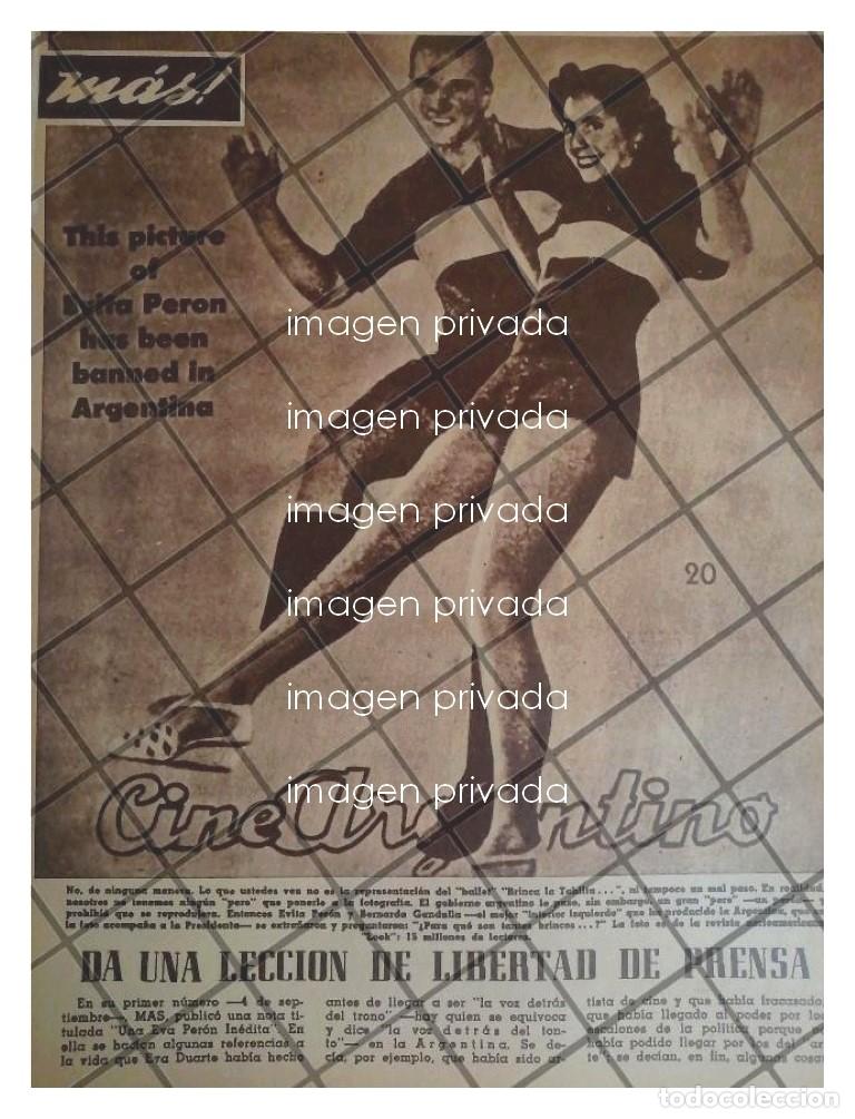 Collectionnisme d'affiches: AFICHE RETRO IMAGEN PROHIBIDA DE EVITA PERON 1941