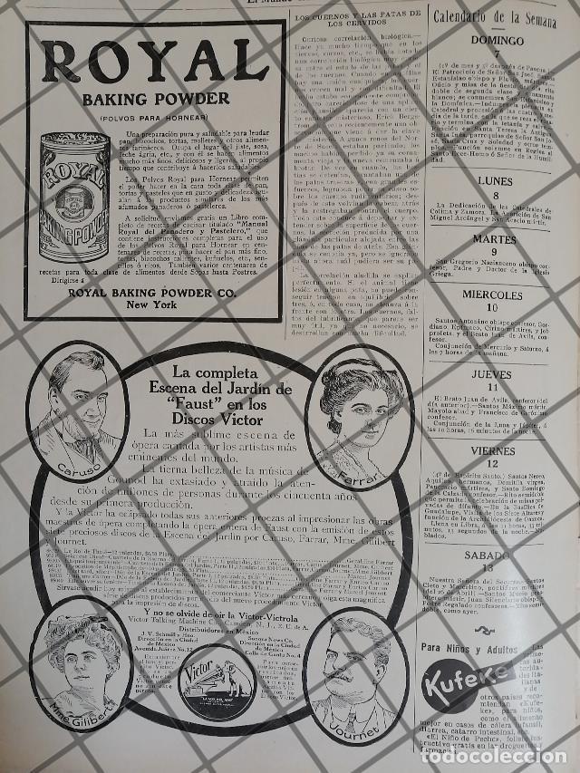 Sammeln von Plakaten: CARTEL ANTIGUO DISCOS VICTOR Y ENRICO CARUSO Y OTROS 1911