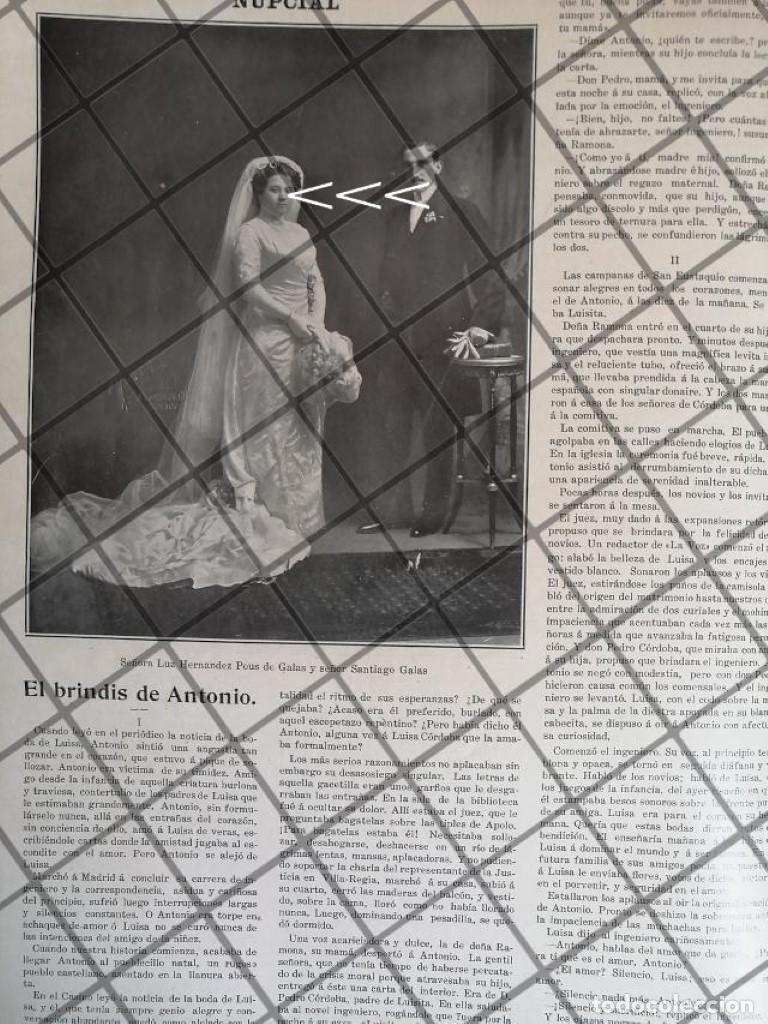 Sammeln von Plakaten: AFICHE ANTIGUO BODA. SANTIAGO GALAS ARCE 1911 Y MAS NOTAS