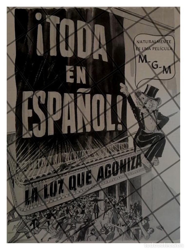 Sammeln von Plakaten: CARTEL ANTIGUO PELICULA. LA LUZ QUE AGONIZA 1945