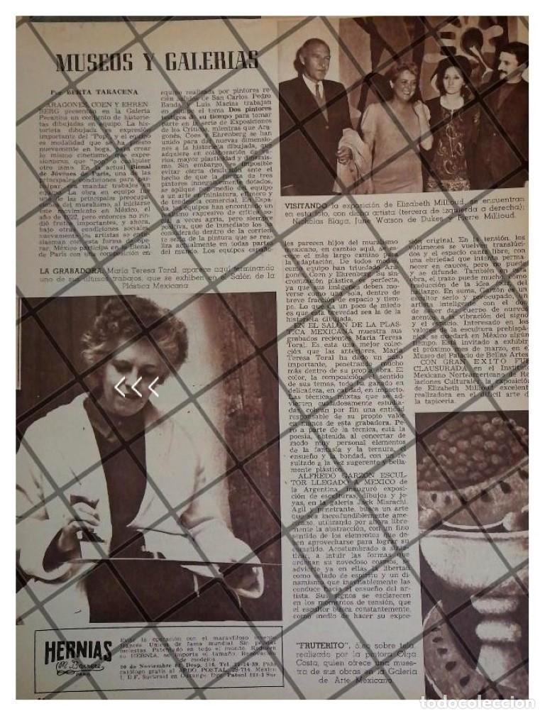 Sammeln von Plakaten: AFICHE RETRO LA PINTORA ELIZABETH MILLIOUD Y OTROS 1969