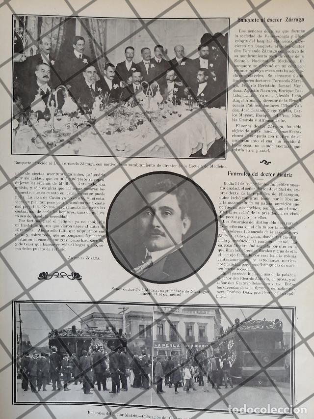 Sammeln von Plakaten: AFICHE ANTIGUO MUERE JOSE MADRIZ RDZ. 1911 Y MAS NOTAS