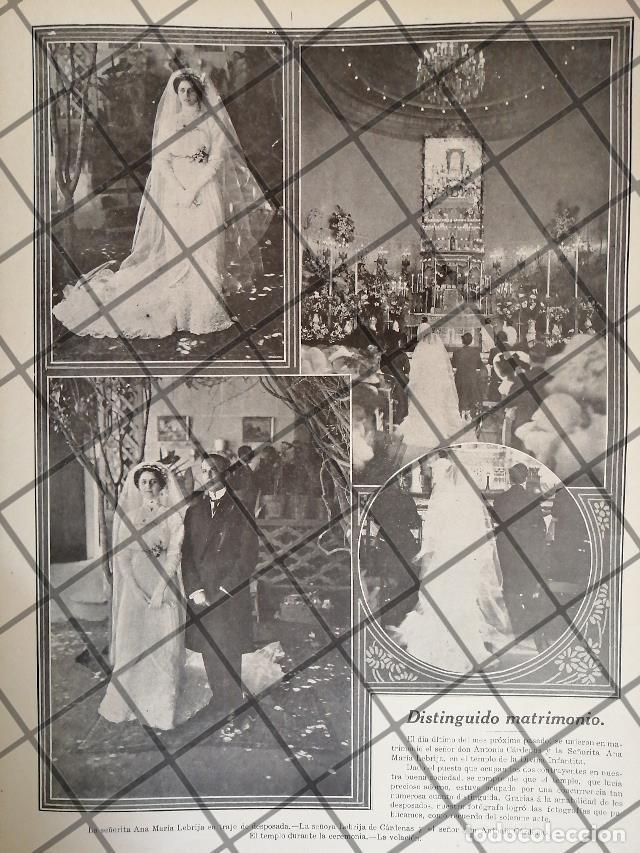 Poster collecting: AFICHE ANTIGUO BODA. CARDENAS LEBRIJA 1911