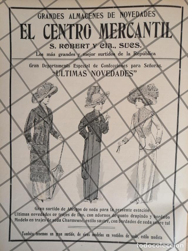 Poster collecting: CARTEL PUBLICITARIO RETRO TIENDA CENTRO MERCANTIL 1911 -43
