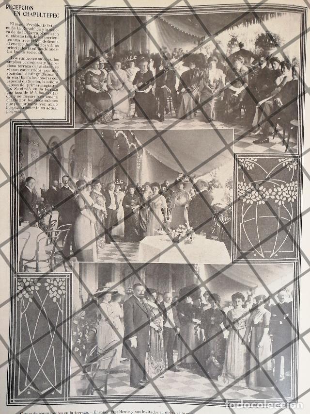 Poster collecting: AFICHE ANTIGUO BANQUETE A DIPLOMATICOS. C. CHAPULTEPEC 1911