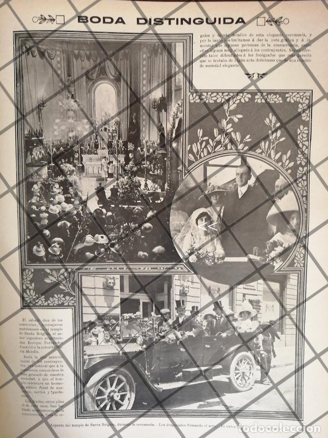 Poster collecting: AFICHE ANTIGUO BODA. CASTELLO MENDIA 1911