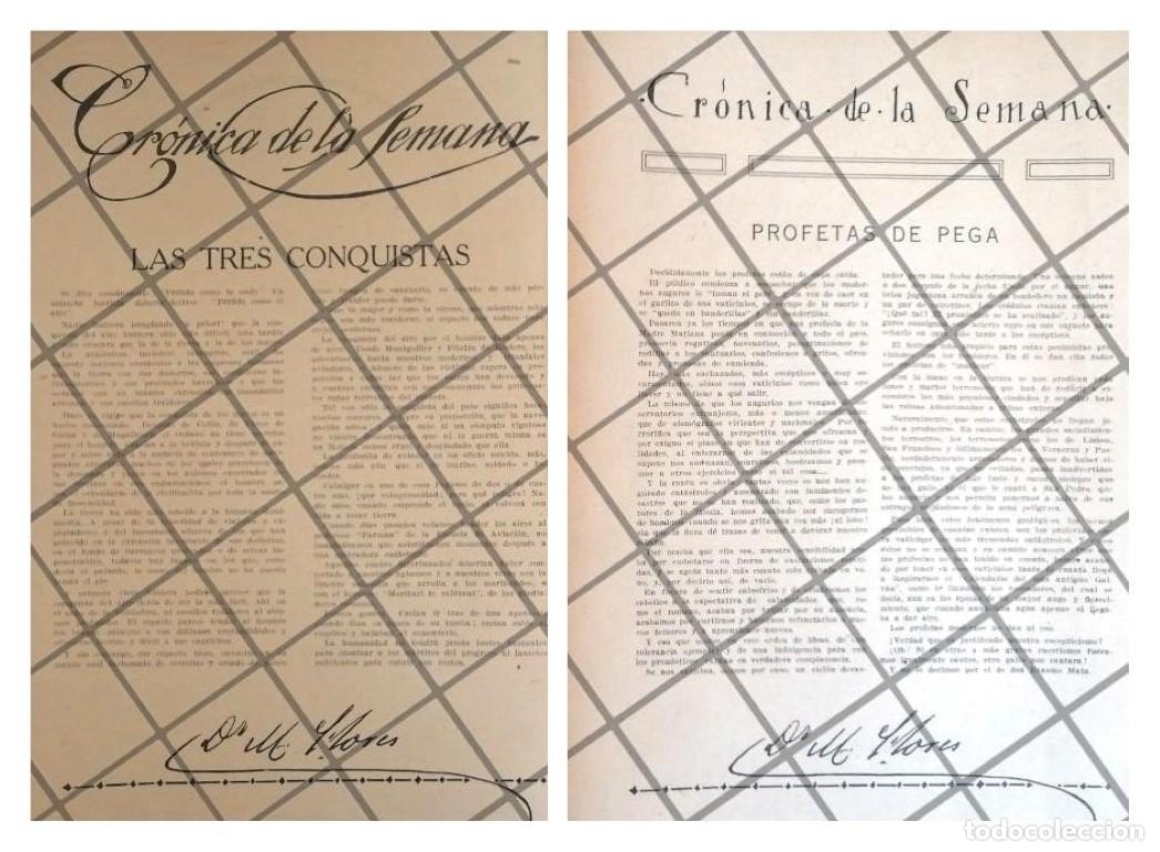 Poster collecting: AFICHE ANTIGUO NOTAS EDITORIALES DR. MANUEL FLORES 1920