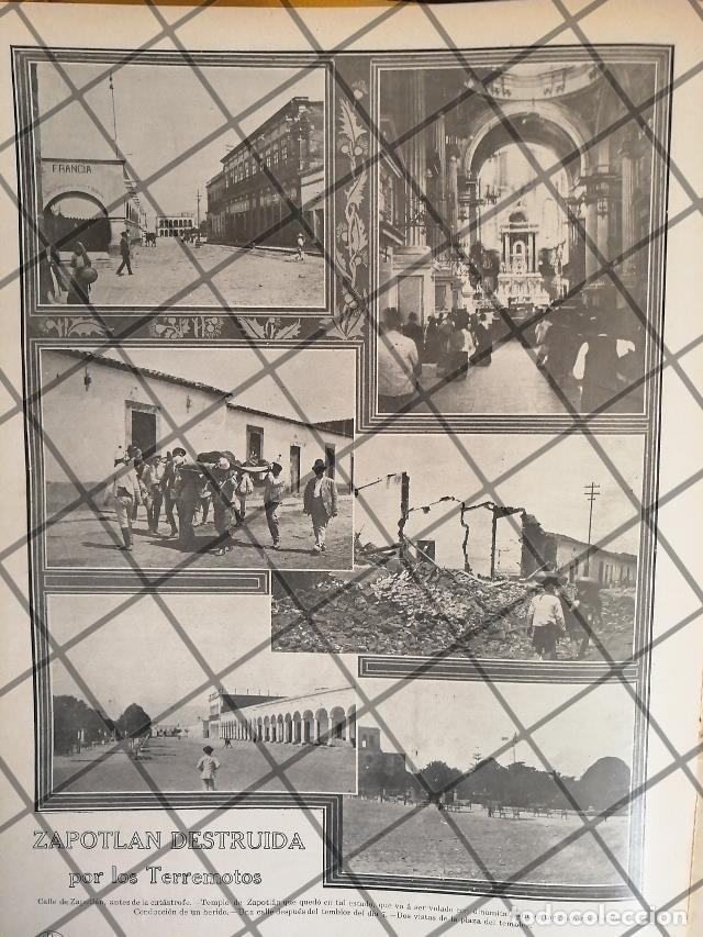 Poster collecting: AFICHE ANTIGUO TERREMOTO EN ZAPOTLAN DE 1911