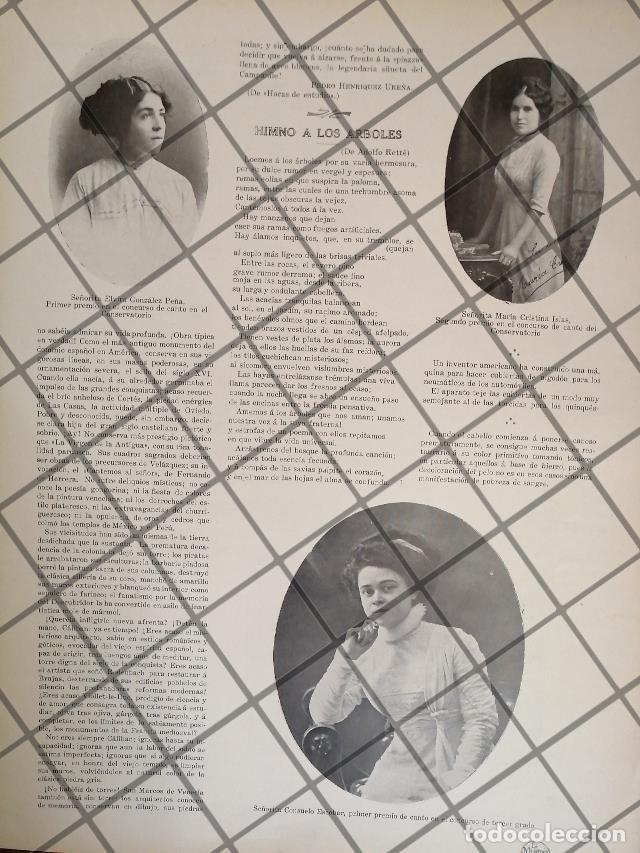 Poster collecting: AFICHE ANTIGUO ALUMNAS DEL CONSERVATORIO 1911 CANTANTES