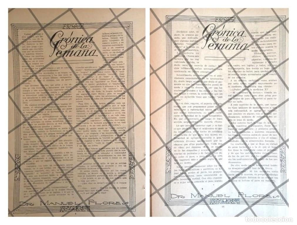 Poster collecting: AFICHES ANTIGUO NOTAS EDITORIALES DR. MANUEL FLORES 1920